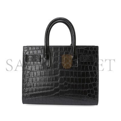 YSL SAC DE JOUR IN CROCODILE-EMBOSSED LEATHER-NANO 392035DZEAW1000 (22*18*10.5cm)